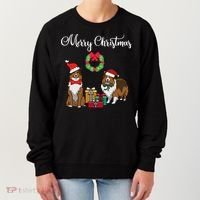 Adorable Shelties Merry Christmas Sheltie Mom Gift Women's Sweatshirt thumb 0