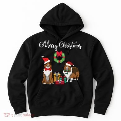 Adorable Shelties Merry Christmas Sheltie Mom Gift Hoodie