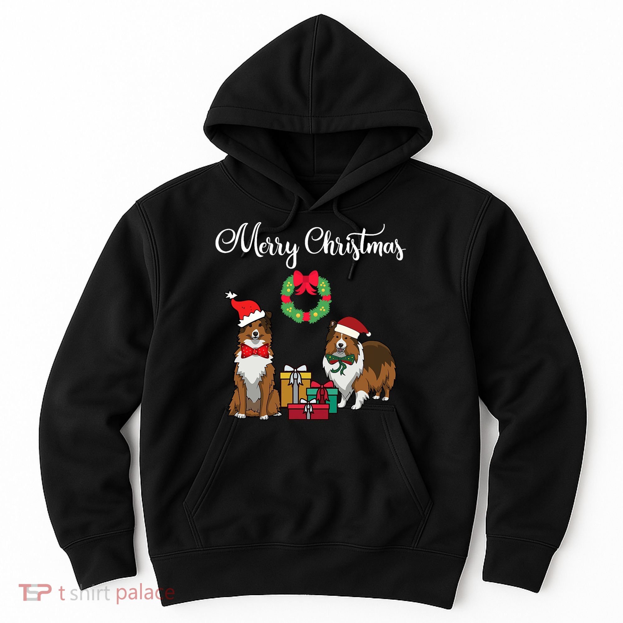 Adorable Shelties Merry Christmas Sheltie Mom Gift Hoodie
