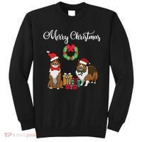 Adorable Shelties Merry Christmas Sheltie Mom Gift Sweatshirt thumb 0