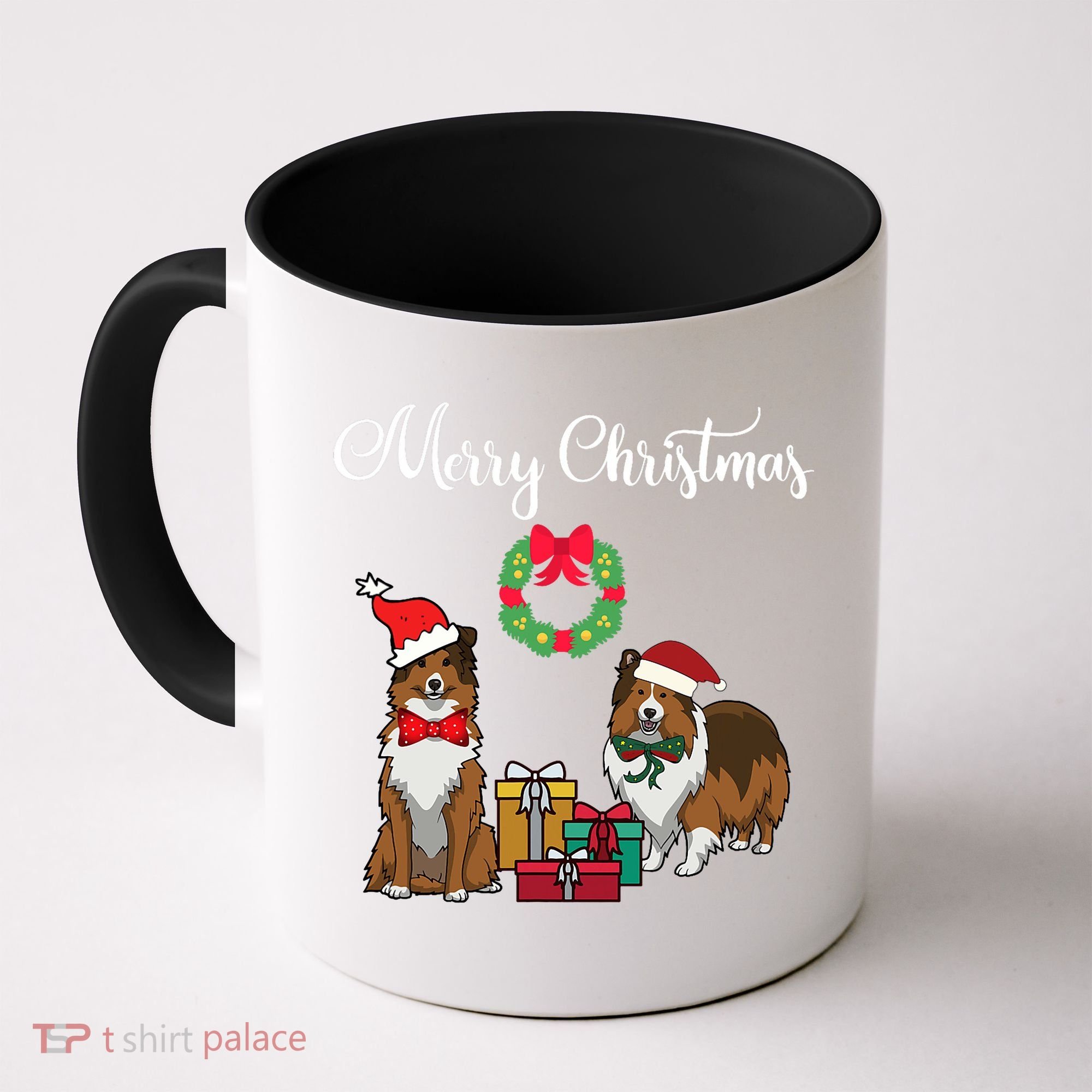 Adorable Shelties Merry Christmas Sheltie Mom Gift Coffee Mug