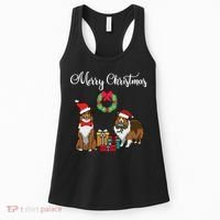 Adorable Shelties Merry Christmas Sheltie Mom Gift Women's Tank Top thumb 0