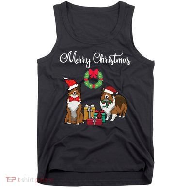 Adorable Shelties Merry Christmas Sheltie Mom Gift Tank Top