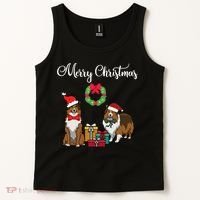 Adorable Shelties Merry Christmas Sheltie Mom Gift Tank Top thumb 2