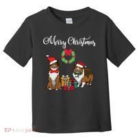 Adorable Shelties Merry Christmas Sheltie Mom Gift Toddler T-Shirt thumb 0