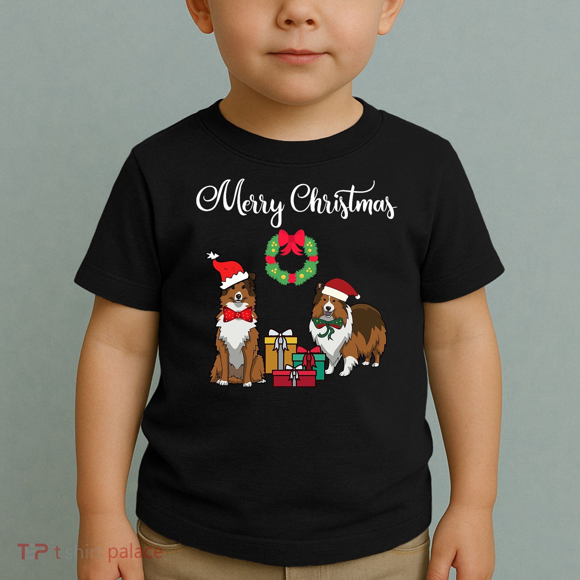 Adorable Shelties Merry Christmas Sheltie Mom Gift Toddler T-Shirt
