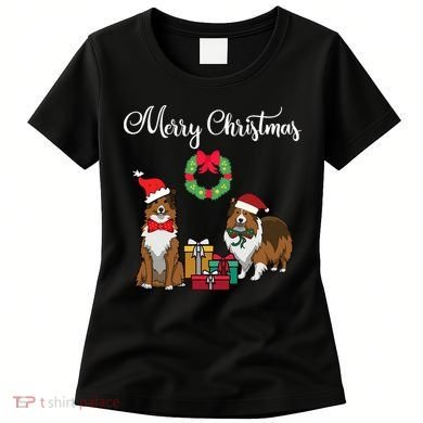 Adorable Shelties Merry Christmas Sheltie Mom Gift Women's T-Shirt