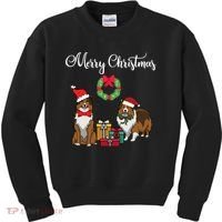 Adorable Shelties Merry Christmas Sheltie Mom Gift Kids Sweatshirt thumb 0