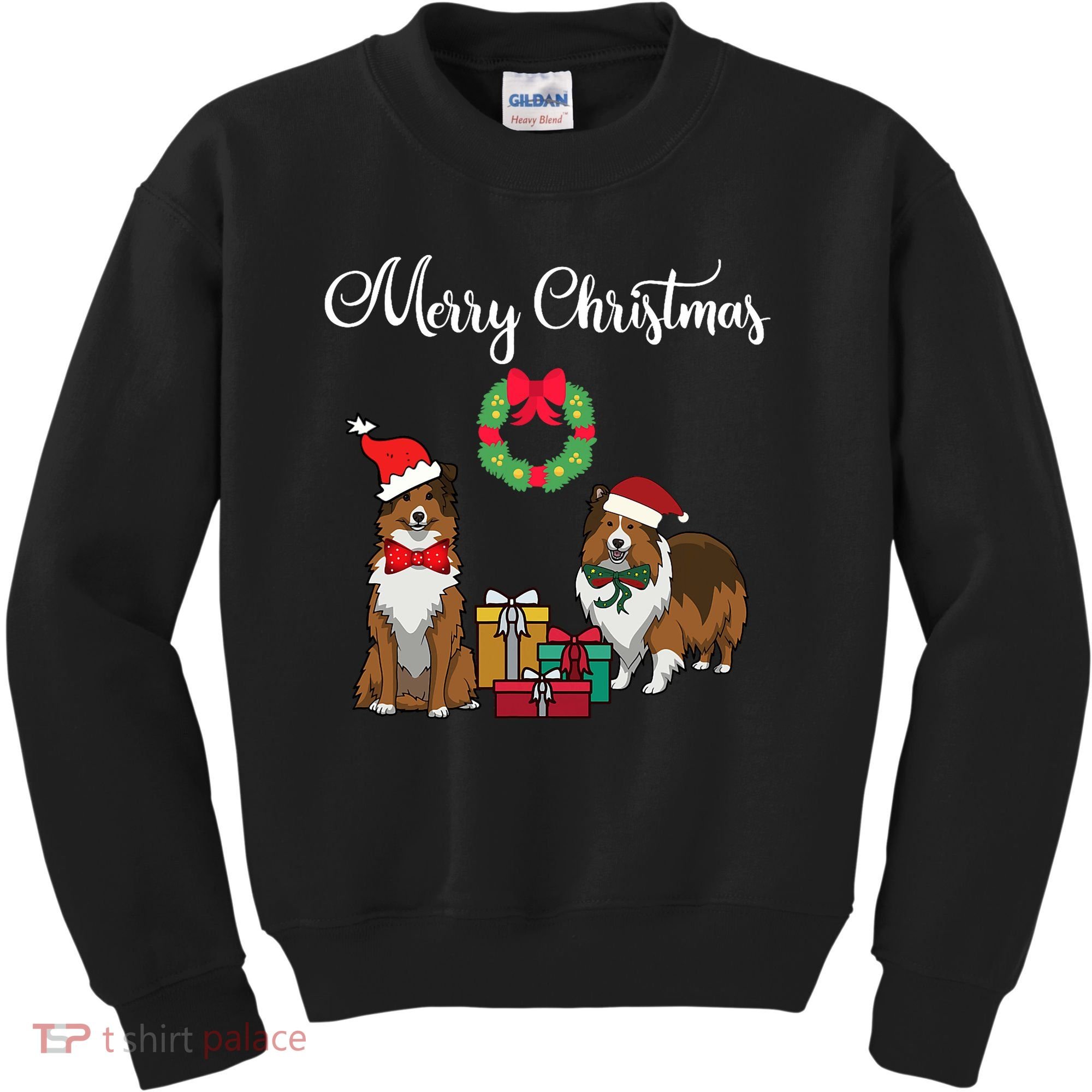 Adorable Shelties Merry Christmas Sheltie Mom Gift Kids Sweatshirt