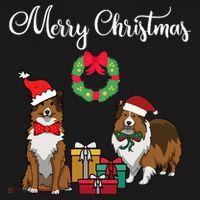 Adorable Shelties Merry Christmas Sheltie Mom Gift Kids Sweatshirt thumb 2