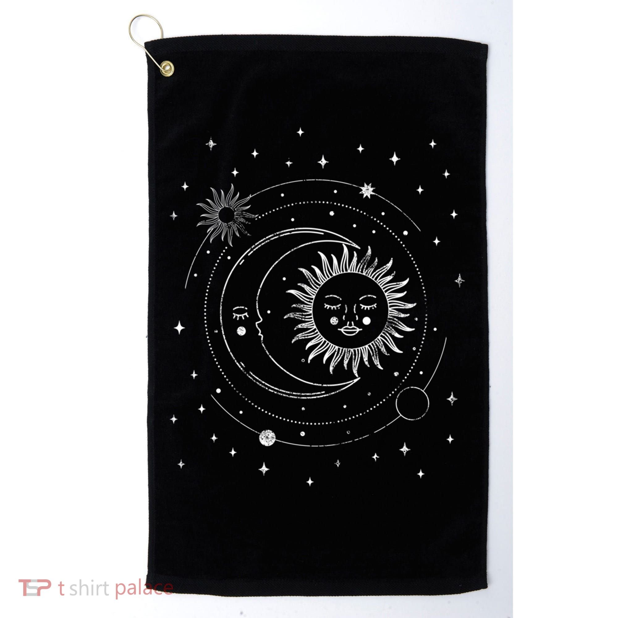 Alchemy Sun Moon Astrology Gift Golf Towel