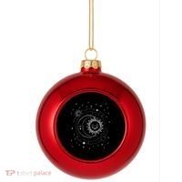 Alchemy Sun Moon Astrology Gift Plastic Christmas Ball Ornament thumb 0