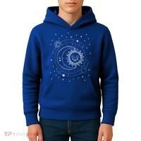 Alchemy Sun Moon Astrology Gift Kids Hoodie thumb 4