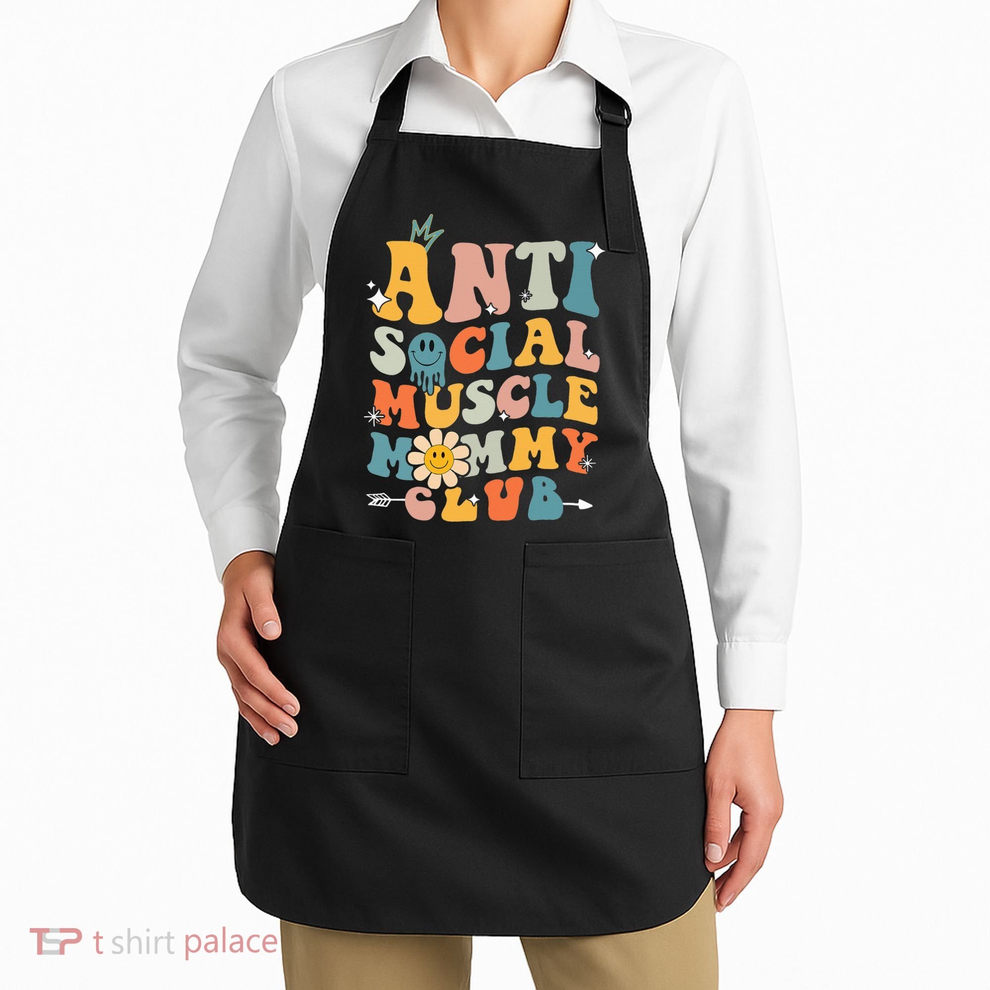 Anti Social Muscle Mommy Club Apron