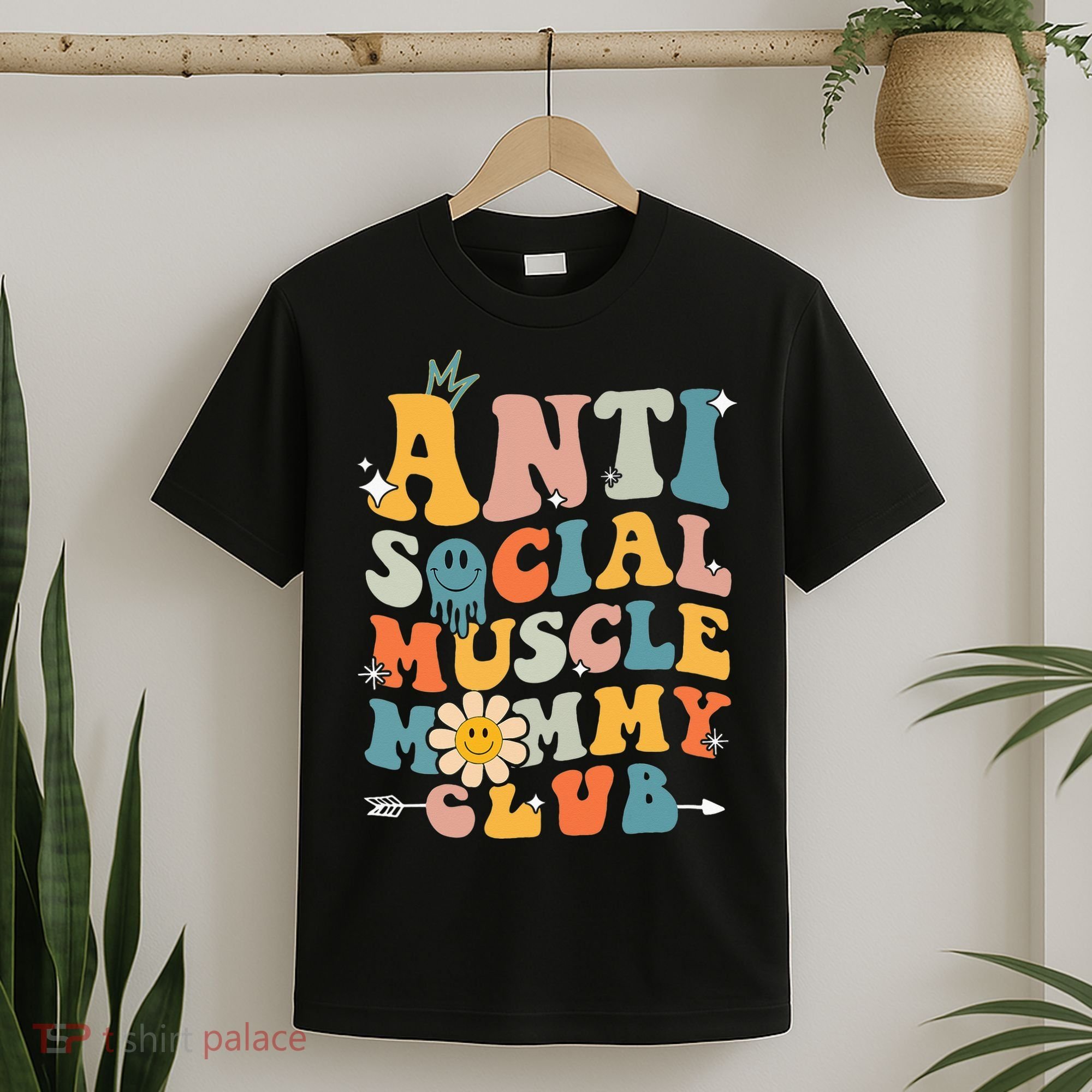 Anti Social Muscle Mommy Club T-Shirt