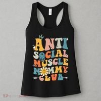 Anti Social Muscle Mommy Club Women's Tank Top thumb 3
