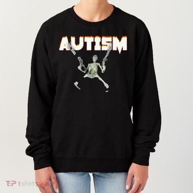 Autism Skeleton Meme Women's Sweatshirt