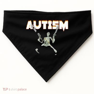 Autism Skeleton Meme USA-Made Doggie Bandana
