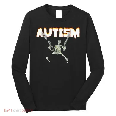 Autism Skeleton Meme Long Sleeve Shirt