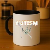 Autism Skeleton Meme Coffee Mug thumb 4