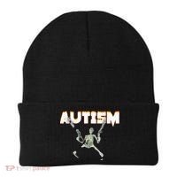 Autism Skeleton Meme Beanie thumb 0