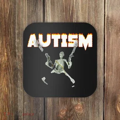 Autism Skeleton Meme Coaster