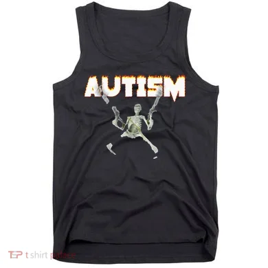 Autism Skeleton Meme Tank Top