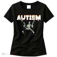 Autism Skeleton Meme Women's T-Shirt thumb 0