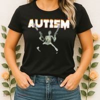 Autism Skeleton Meme Women's T-Shirt thumb 2