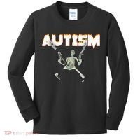 Autism Skeleton Meme Kids Long Sleeve Shirt thumb 0