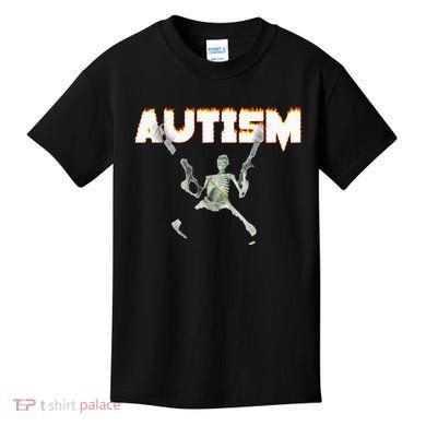 Autism Skeleton Meme Kids T-Shirt