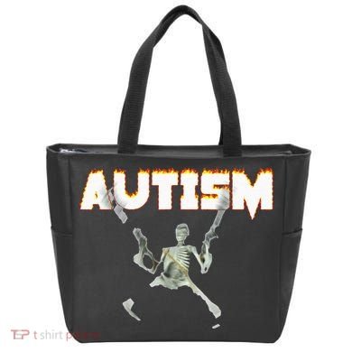 Autism Skeleton Meme Tote Bag