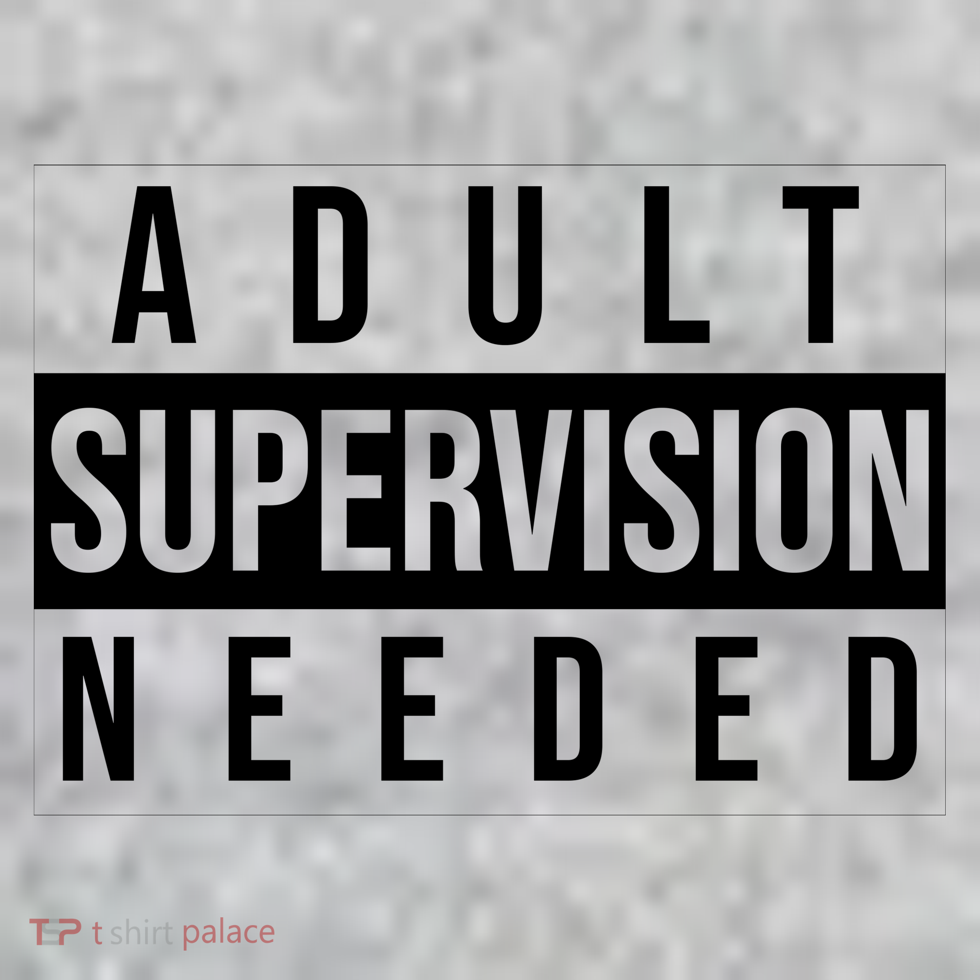 Adult Supervision Needed Funny Gift The Baniff Cuffed Pom Beanie