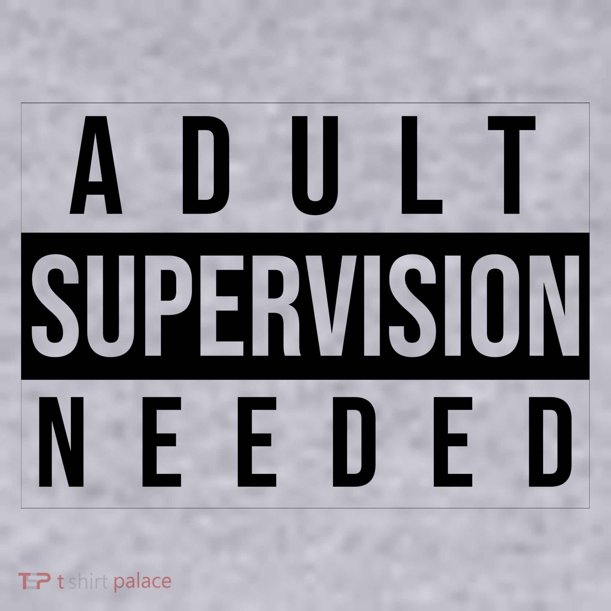Adult Supervision Needed Funny Gift Women's Racerback Cropped Tank