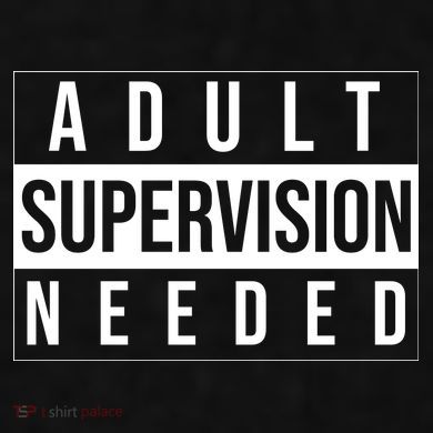 Adult Supervision Needed Funny Gift Ladies PosiCharge Tri-Blend Wicking Tank