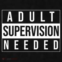 Adult Supervision Needed Funny Gift Ladies PosiCharge Tri-Blend Wicking Tank thumb 2