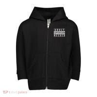 Adult Supervision Needed Funny Gift Toddler Zip Fleece Hoodie thumb 0