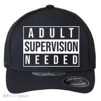 Adult Supervision Needed Funny Gift Flexfit Unipanel Trucker Cap thumb 0