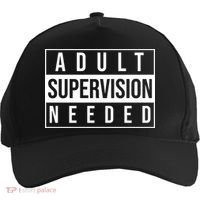 Adult Supervision Needed Funny Gift Five-Panel Snapback Cap thumb 0
