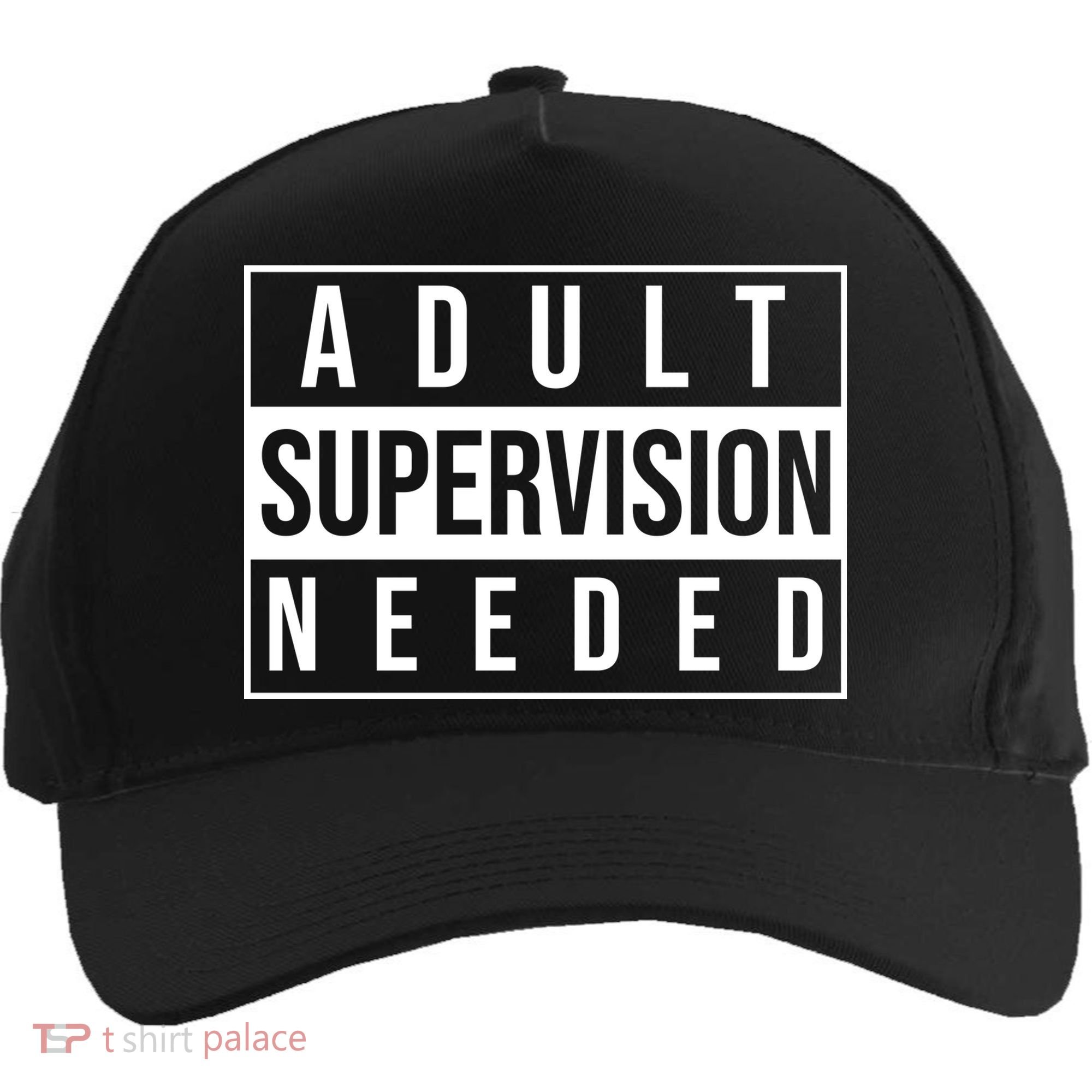 Adult Supervision Needed Funny Gift Five-Panel Snapback Cap