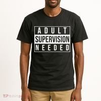 Adult Supervision Needed Funny Gift Tall T-Shirt thumb 2