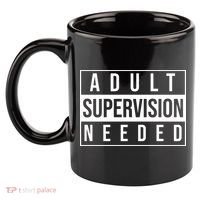 Adult Supervision Needed Funny Gift 11oz C Handle Ceramic Mug thumb 2