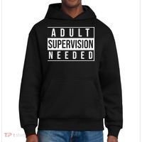 Adult Supervision Needed Funny Gift District V.I.T. Heavyweight Hoodie thumb 0