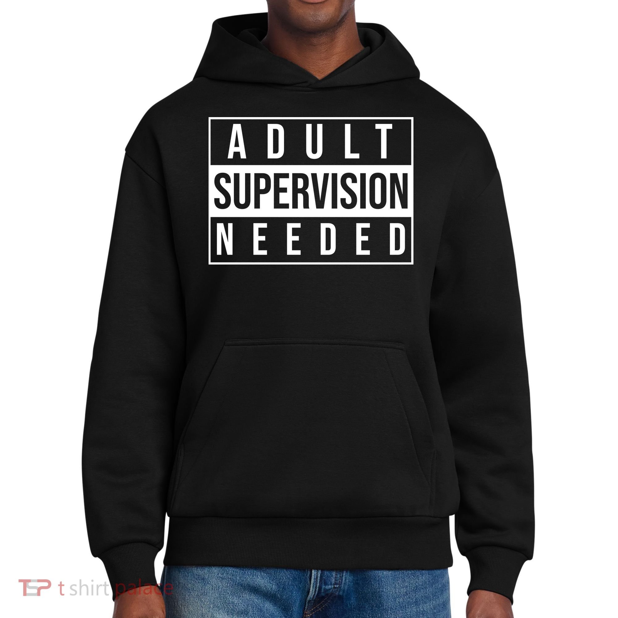 Adult Supervision Needed Funny Gift District V.I.T. Heavyweight Hoodie