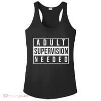 Adult Supervision Needed Funny Gift Ladies PosiCharge Competitor Racerback Tank thumb 0