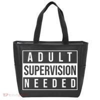 Adult Supervision Needed Funny Gift Tote Bag thumb 0