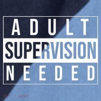 Adult Supervision Needed Funny Gift Raglan Baseball Sleeve Shirt thumb 2