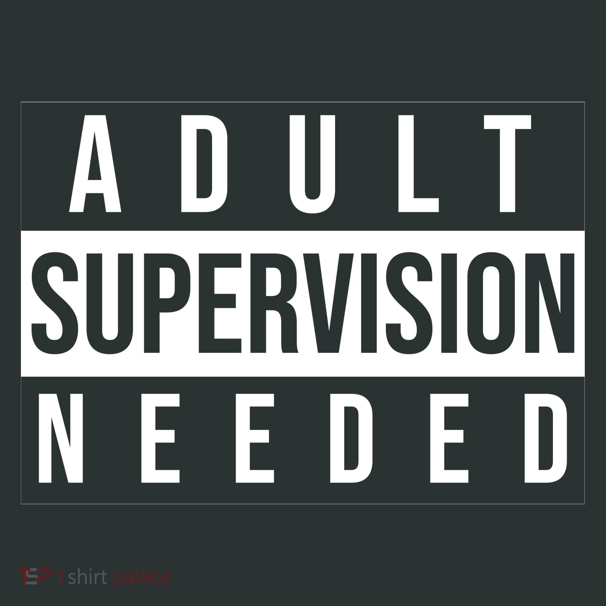 Adult Supervision Needed Funny Gift Infant Baby Jersey Bodysuit