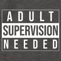 Adult Supervision Needed Funny Gift Vector Backpack thumb 2