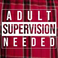 Adult Supervision Needed Funny Gift Women's Flannel Plaid Pajama Pants thumb 2